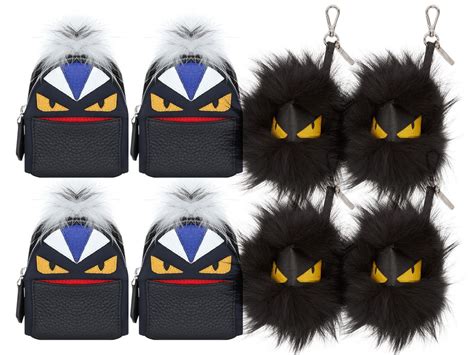 fendi monster charm bag|fendi monster keychain.